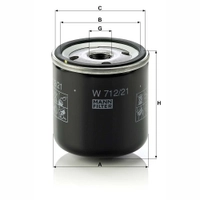 MANN Oljefilter W 712/21