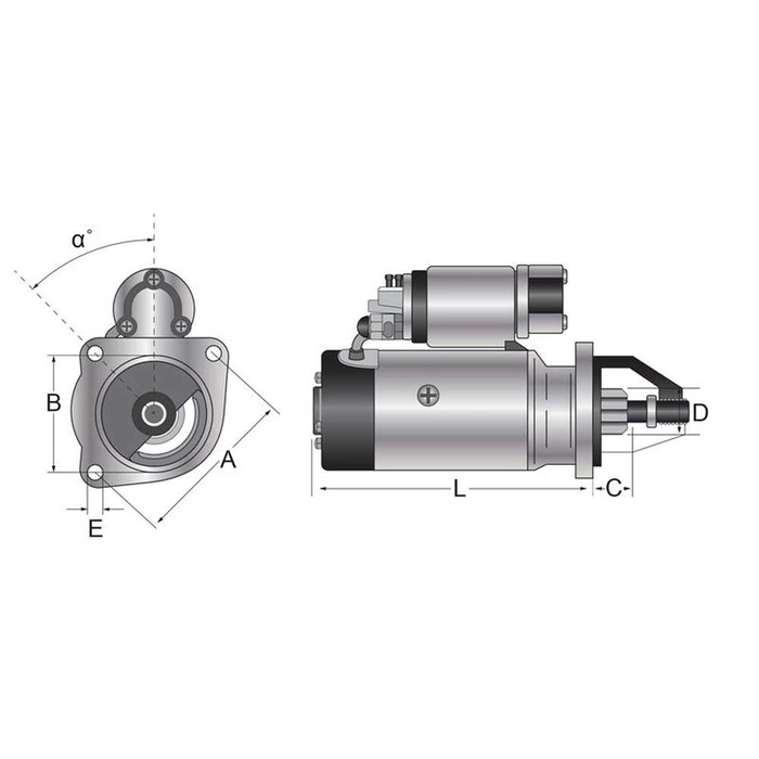Startermotorer - 12V