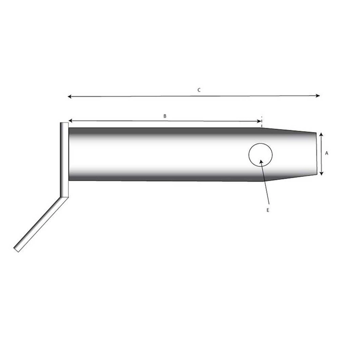 Trekkbolt for svingbar trekkbom 19x336mm