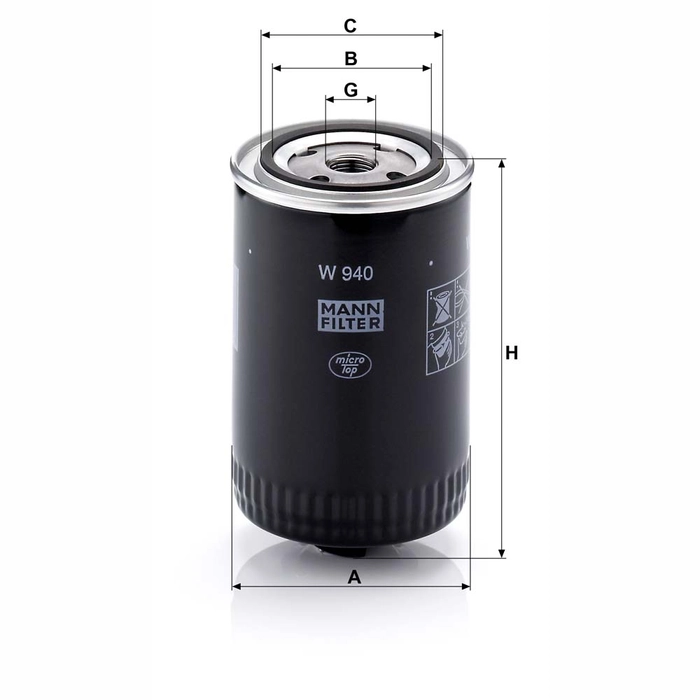 MANN Oljefilter W 940