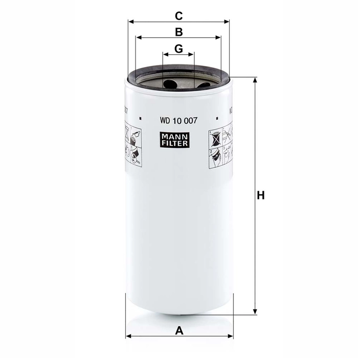 MANN Hydraulikkfilter WD 10 007