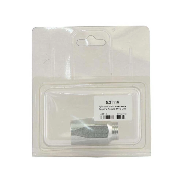 HYDRAULIC 2-PIECE RE-USABLE COUPLIN