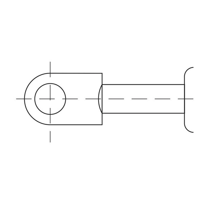 GAS STRUT,  TOTAL LENGTH: 500MM    