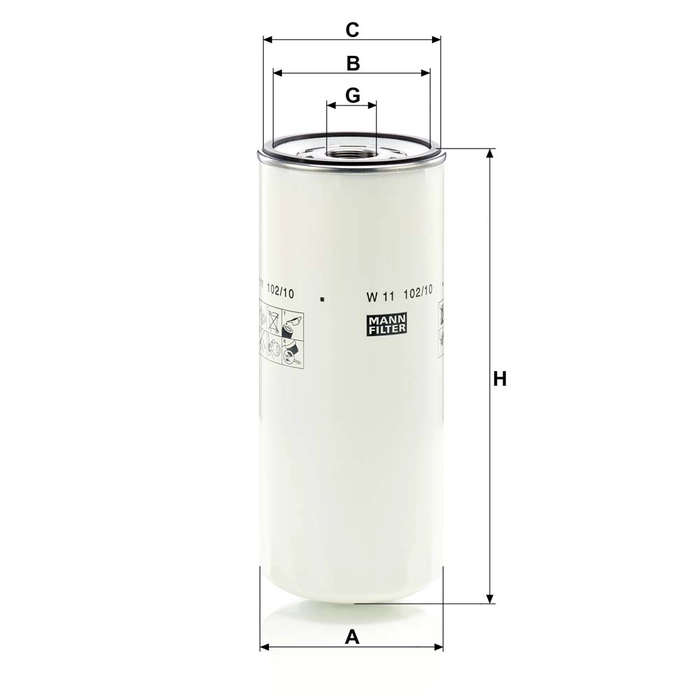 MANN Oljefilter W 11 102/10