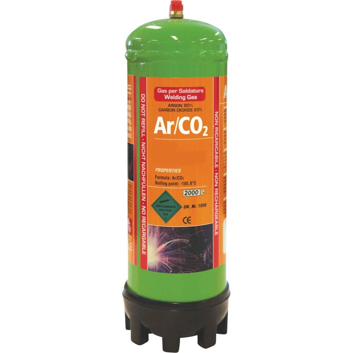 Argon/Co2 Gas Bottle 1.8