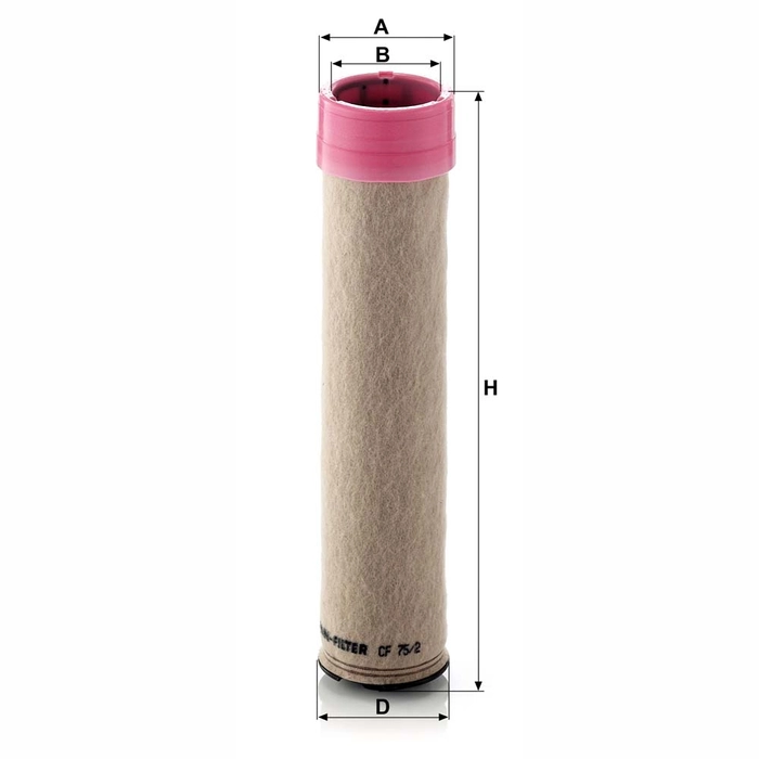 MANN Sekundærfilter CF 75/2