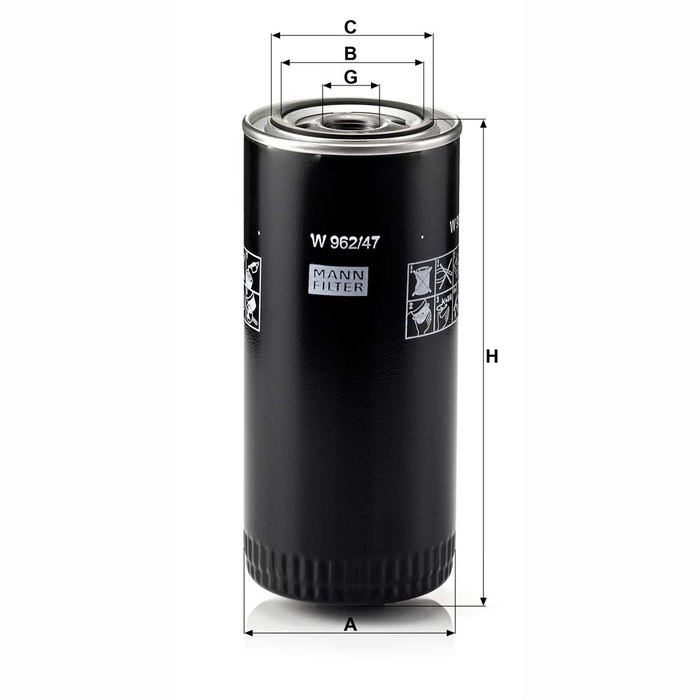 MANN Oljefilter W 962/47