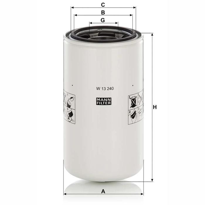 MANN Hydraulikkfilter W 13 240