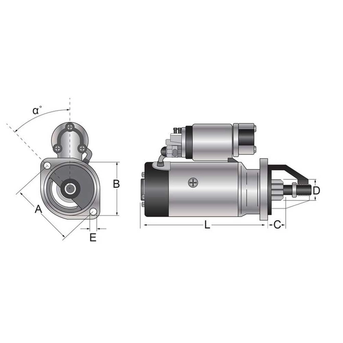 Startermotorer - 12V