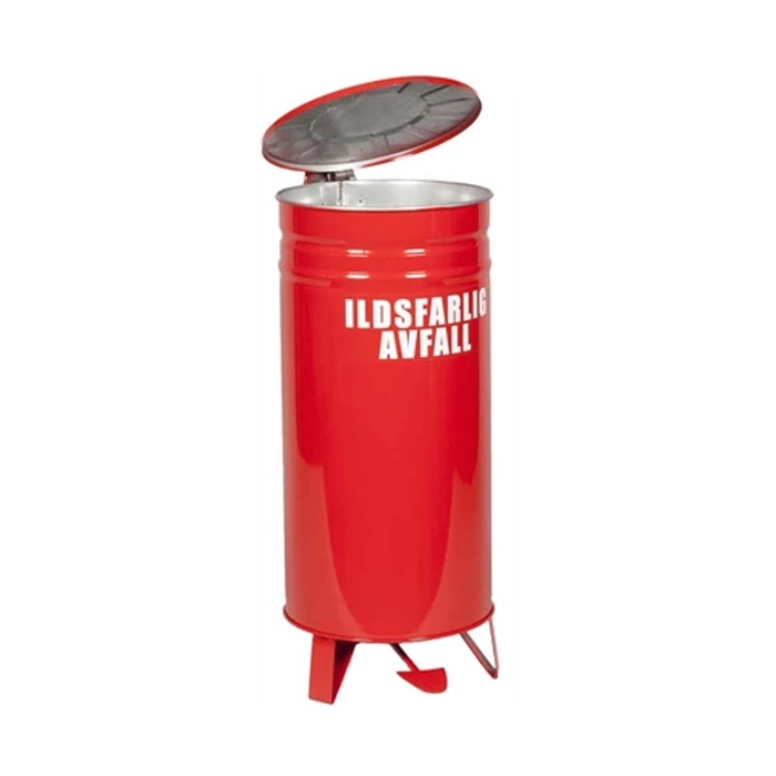 Beholder for ildsfarlig avfall med pedal 42 L