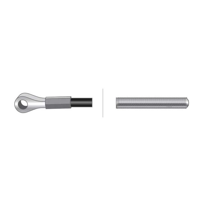 CAB DOOR CABLE - lengde: 360MM, OUT