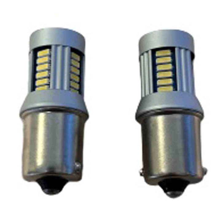 2 Pak Ledpære Ba15S Canbus 24 Volt