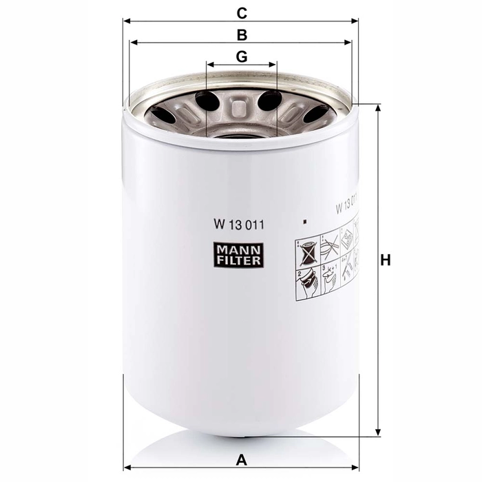 MANN Oljefilter W 13 011 x