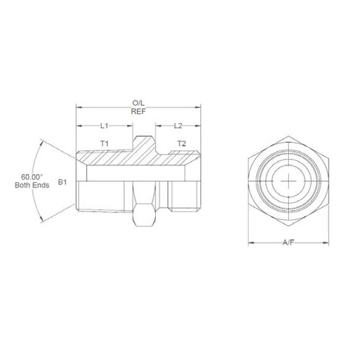 HYDRAULIC ADAPTOR 3/4&PRIMEBSP MALE