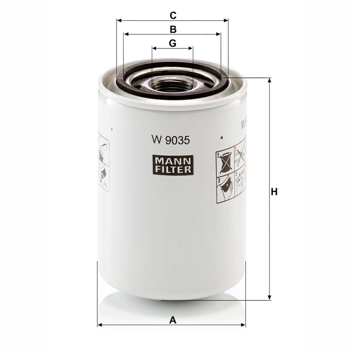 MANN Oljefilter W 9035