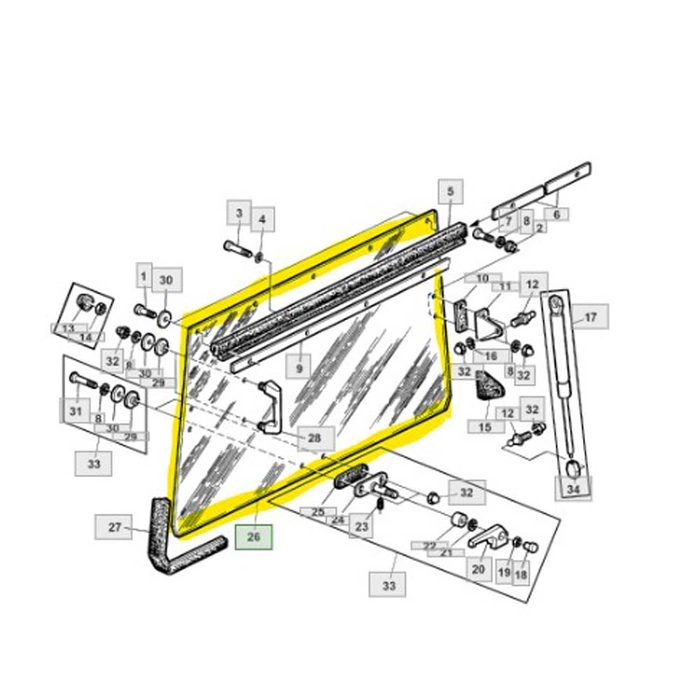 GLASRUTE 1270-832 L36606
