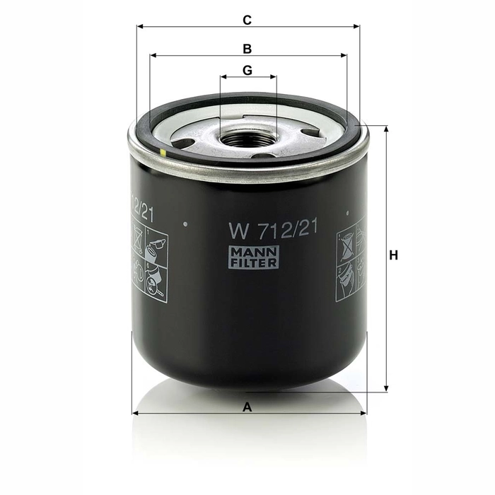 MANN Oljefilter W 712/21