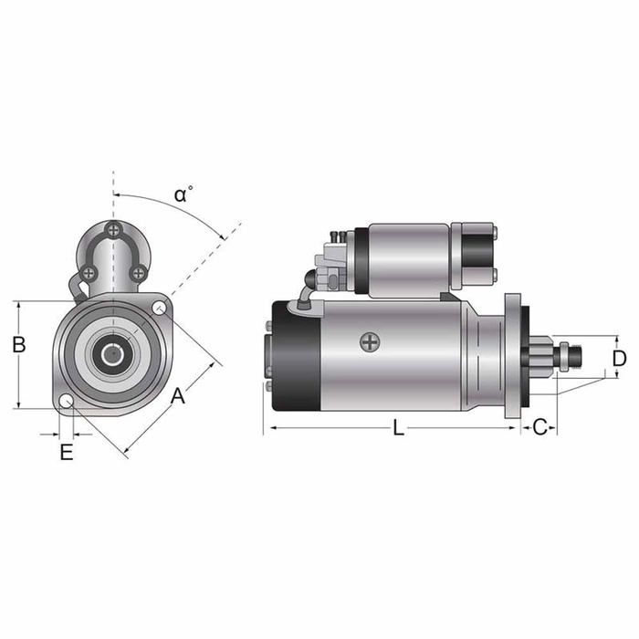 Startermotorer - 12V
