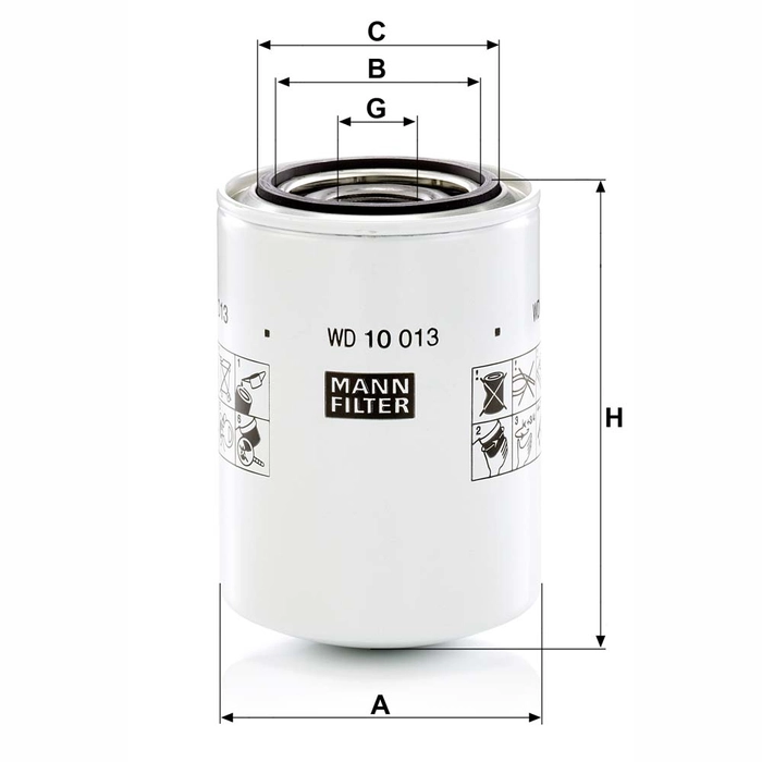 MANN Hydraulikkfilter WD 10 013