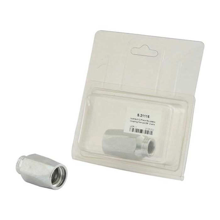 HYDRAULIC 2-PIECE RE-USABLE COUPLIN