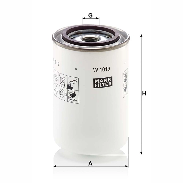 MANN Hydraulikkfilter W 1019