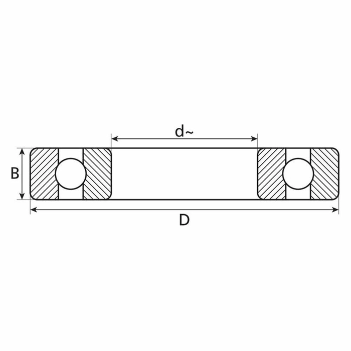 Sparex Kulelager med dype riller (RLS5ZZ)