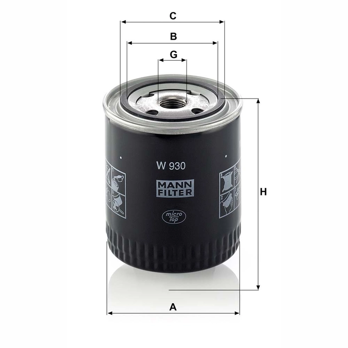 MANN Oljefilter W 930