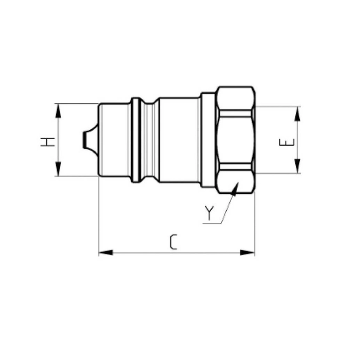 HYDRAULIC QUICK RELEASE COUPLING 1/