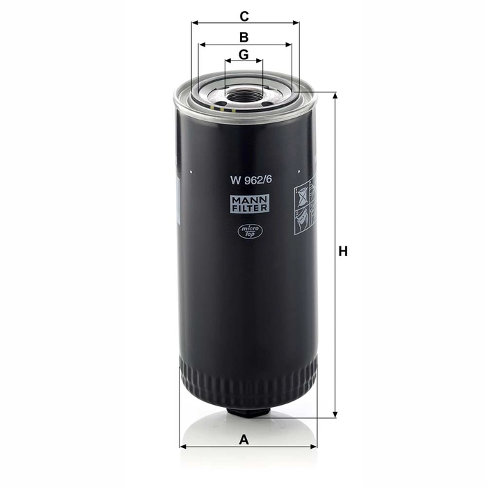 MANN Oljefilter W 962/6