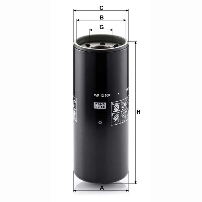 MANN Oljefilter WP 12 300