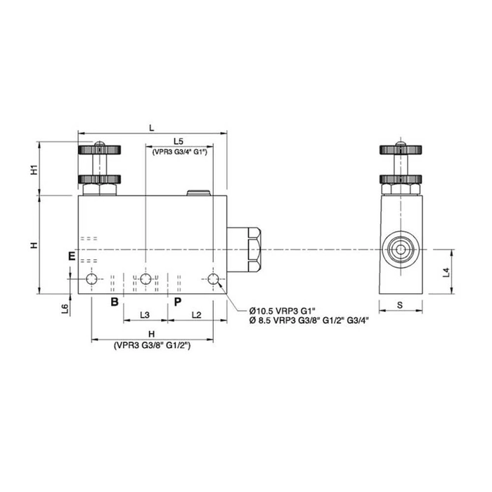 3-WAY FLOW CONTROL 3/4 (EP)        