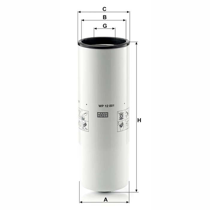 MANN Oljefilter WP 12 001